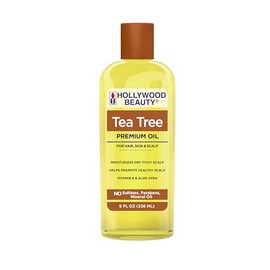 Hollywood Beauty Aceite de árbol de té, tratamiento de piel y cuero cabelludo 8 onzas.