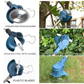 TWRSHE Weed Eater Manganese Steel Round Saw Blade Attachments,Cordless Brush Cutter Plastic Blade Heads,Grass Trimmer Heads,Weed Wacker Metal Blade,Universal Grass Trimmer Blades,Total 14Pcs