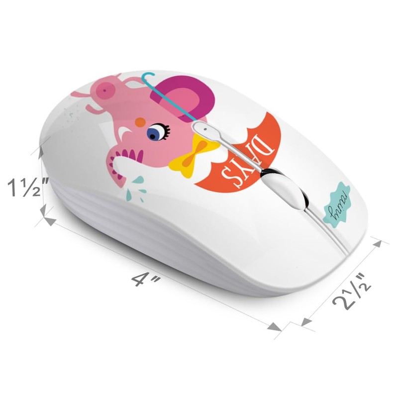 Wireless Mouse with Nano Receiver for PC, Laptop, Notebook, Computer,