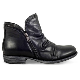 Miz Mooz Women's Luna Ankle Boot, Black, 8.5 M US