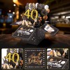 OFFCUP Happy 40th Birthday Pop-Up Greeting Card, 40 Years Old