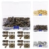 Glarks 20 Sets Antique Right Latch Hook Hasp Horn Lock