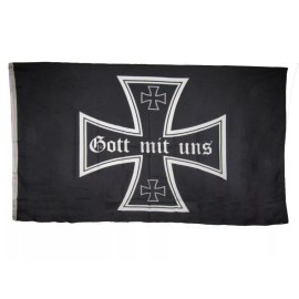 RFCO 3x5 German JACK Gott Mit Uns Rough Tex Knitted Flag 3'x5' Banner