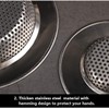 Tomario 2 Pack Stainless Steel Kitchen Sink Strainer, Standard Sink