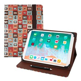 Emartbuy Universal 9.1 Inch - 10.5 Inch Gadgets Multi Angle Folio Wallet Case Cover With Card Slots and Stylus Pen Compatible With Selected Devices Listed Below