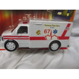 Battery Operated Rescue Squad Ambulance Ciglo Fire Dept. Bump & Go Action