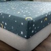 Damier Fitted Sheet, 100 x 200 cm, Blue Star Print