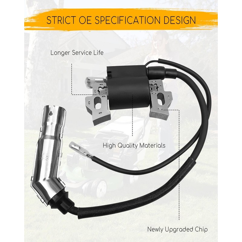 Ignition Coil Fit for Kohler SH255 SH265 Engine Replace 1858401-S