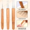 9 Pcs Dreadlock Crochet Hook for Hair Dreadlock Crochet Needles