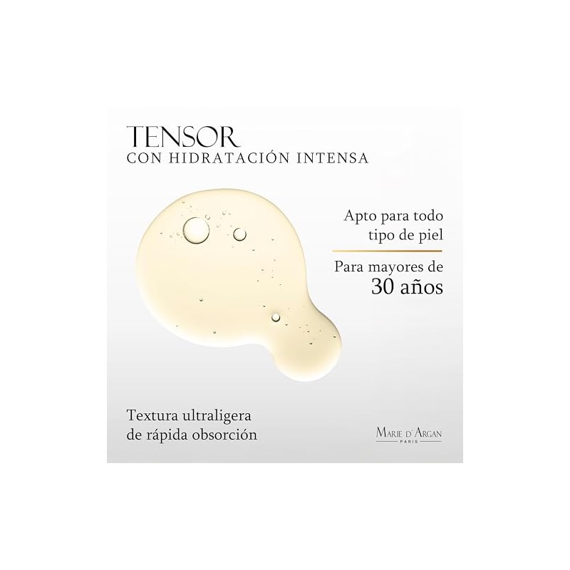 MARIE D' ARGAN Sérum Facial Tensor Antiedad 30ml, Efecto Lifting,