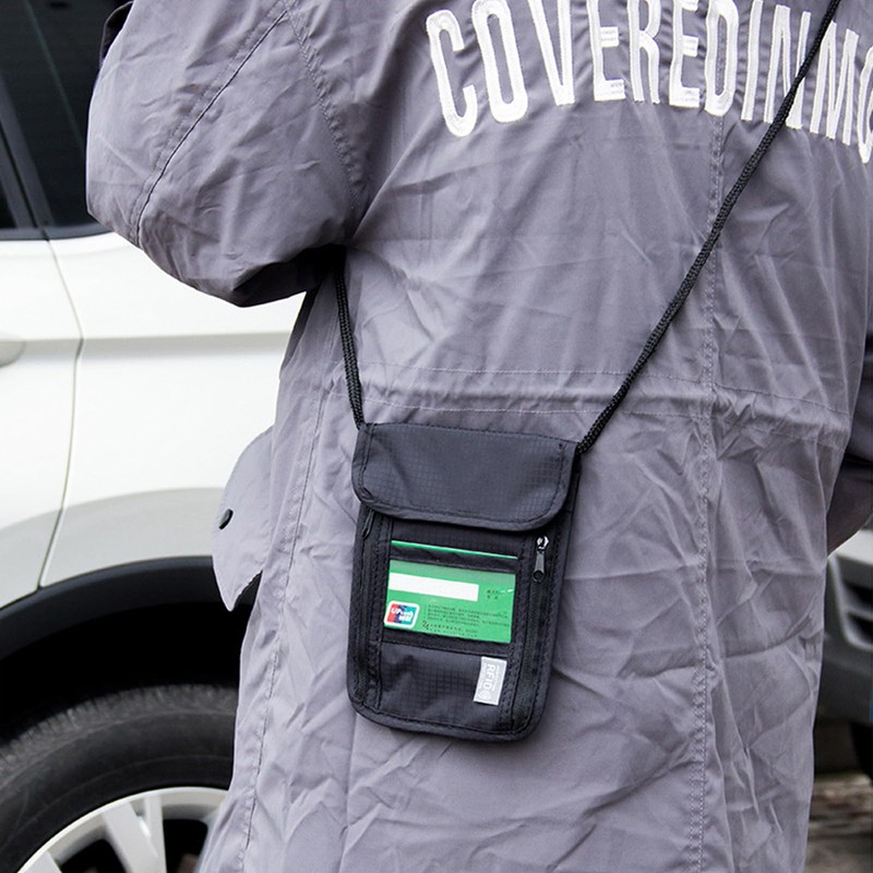 MUNSKT Neck Pouch Chest Bag with RFID Protection Unisex Travel