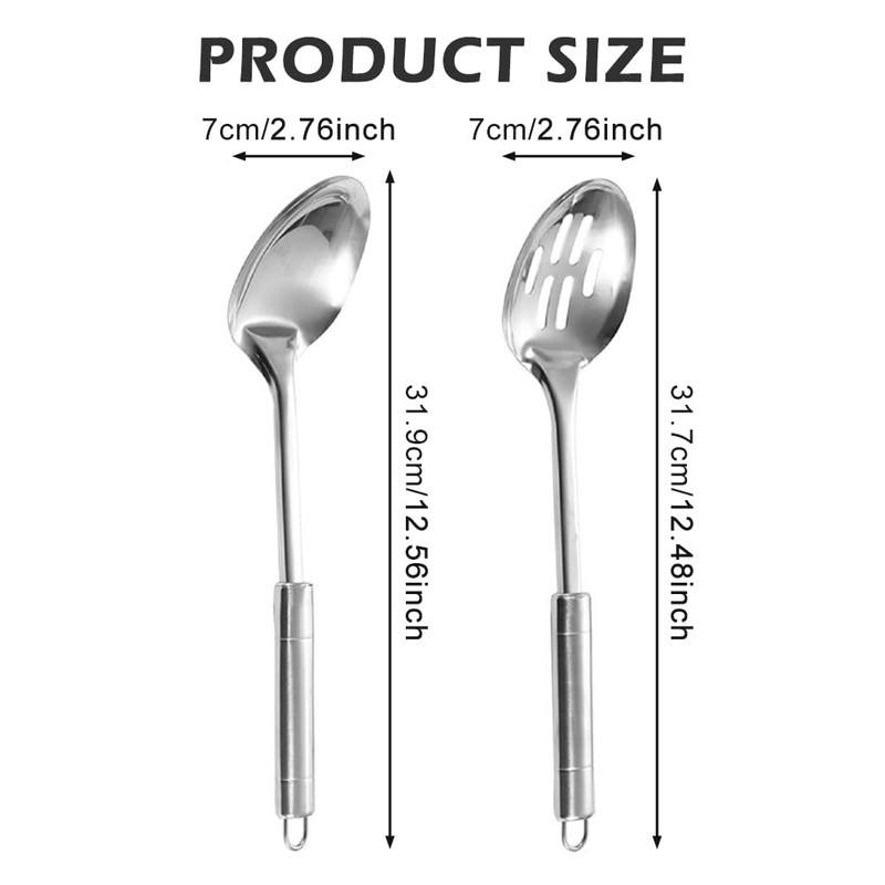 Cooking Spoons Set, Large Cooking Spoons Set for Home Kitchen