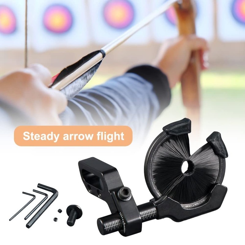 MiOYOOW Arrow Rest Compound Bow Rest Adjustable Archery Stand Brush