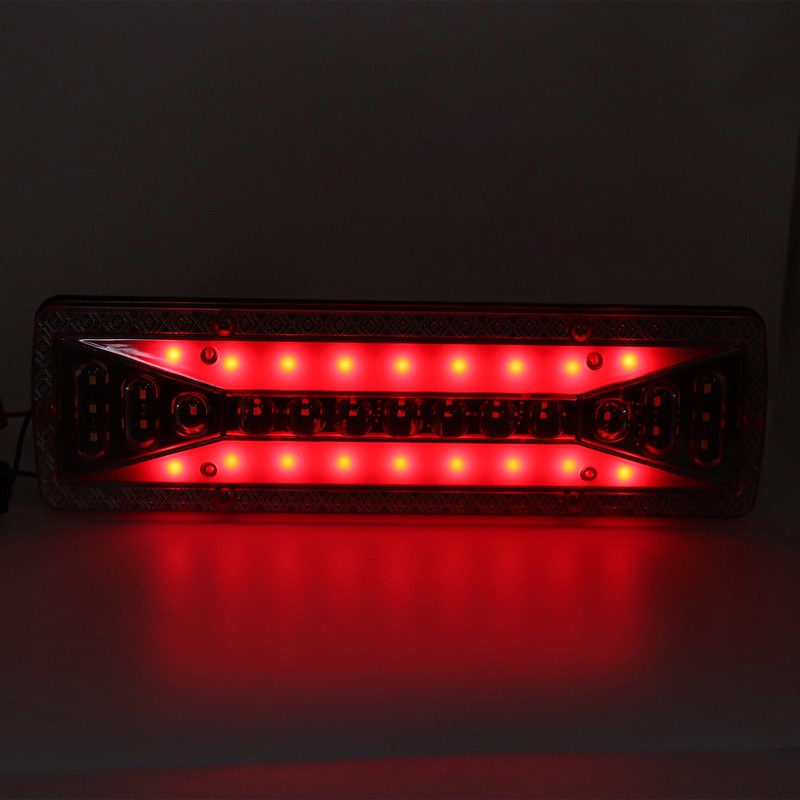 2 PCS Rear Tail Light Bar IP68 Waterproof 24V 50000H