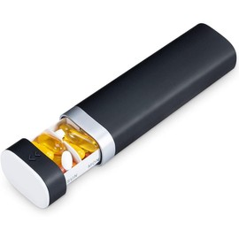 Pastillero semanal de 7 días, pastillero diario Betife para pastilleros, pastillero de viaje, lindo pastillero para contener vitaminas, medicamentos, suplementos, organizador de pastillas (negro) - Colour: Blanco, Tamaño: 1 Count (Pack of 1)