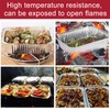 Disposable Tin Foil Box with Lid Outdoor Barbecue Baking Oven