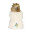 Bluey Big Kids Knit Hat and Gloves Set (White, One