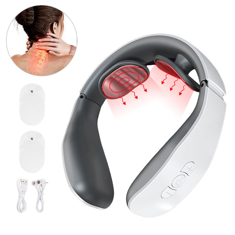 Smart Neck Massager Relieve Cervical Muscle Pain Multifunction Recharge Cervical