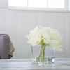 Lilies Floral Centerpiece - Five Cream-Colored Lily Blossoms in a