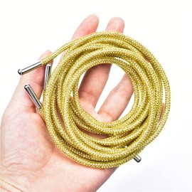 Popular cordón redondo de 140 cm con diamantes de imitación de cuerda de diamantes de imitación para manualidades, pantalones con capucha y cordón para ropa (topacio claro, 140 cm)