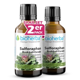 BIOHERBA 2 Natürliches Sulforaphan – Brokkoli Extrakt Tinktur – Hochwertige 50 ml Tropfen – Bessere Alternative zu Brokkoli Kapseln – Zellenschutz & Energiestoffwechsel, Vegan, mit Selen, PZN 18217869