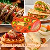 1 Pcs 12 Inch Tortilla Warmer Pouch,Orange Microwave Tortilla Warmer