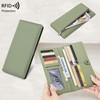 LZSXDWXY Ultra Slim Thin Leather RFID Blocking Credit Card Holder