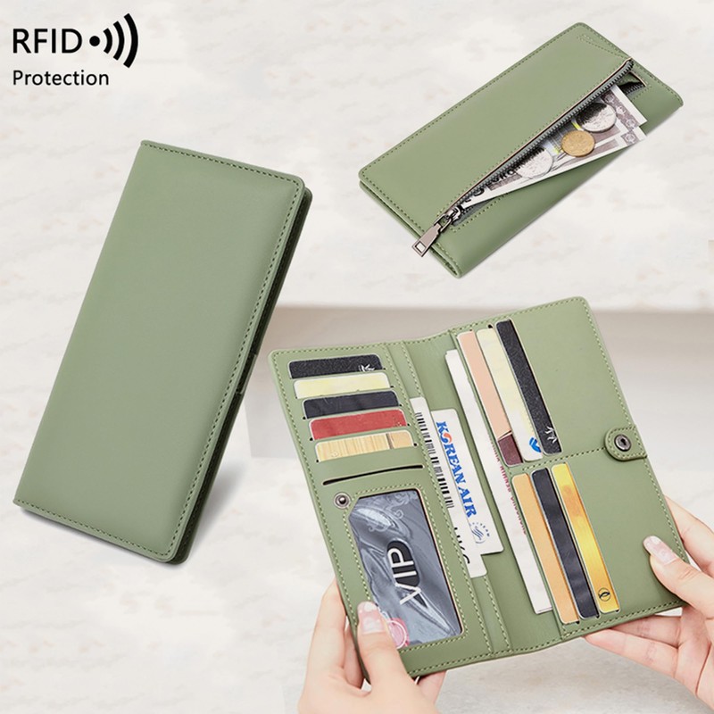 LZSXDWXY Ultra Slim Thin Leather RFID Blocking Credit Card Holder