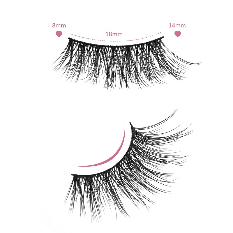 Onlyall Half Eyelashes Corner Lashes Natural Lashes Half Lashes Wispy