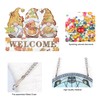 DCIDBEI DIY Diamond Painting Pendant with Chain Welcome 15 x
