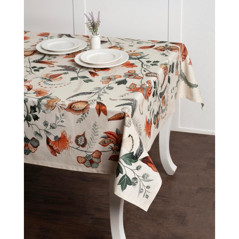 Maison d' Hermine Tablecloth 100% Cotton 140cm x 230cm Decorative