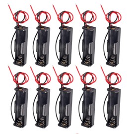 hrsyyl 10pcs Single AA Battery Holder 1x 1.5V AA Battery Holder AA Battery Holder with Wires