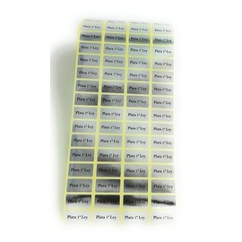 500 Sterling Silver Jewellery Labels