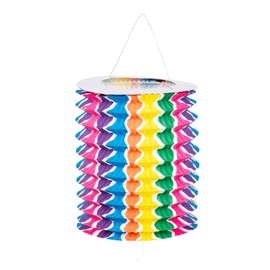 Boland 42031 Paper Lantern Fantasy, Pack of 12, Size 13 cm, 4 Assorted Designs, Train Lantern, Multicoloured, Lantern, Birthday, Lantern Train, Garden Party, Hanging Decoration, Theme Party, Carnival