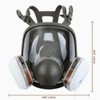 15-in-1 Professional Full Face Respirator Mask With Safety Goggles -