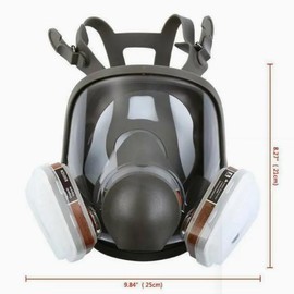 15-in-1 Professional Full Face Respirator Mask With Safety Goggles - Protect Yourself From Dust & Chemicals