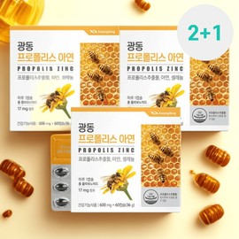 Guangdong Propolis Propolis Zinc 3 Boxes 180 Capsules / 광동 프로폴리스 프로폴리스아연 3박스 180캡슐