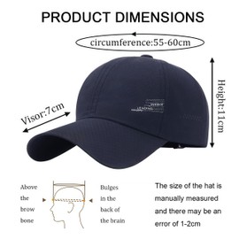 YKDLLF Unisex Baseball Cap Vintage Look verstellbar 6-Panel Cappy in Washed Optik mit gebogenem Schirm Unisex Baumwolle Baseball Mützen Reine Farbe Baseboard