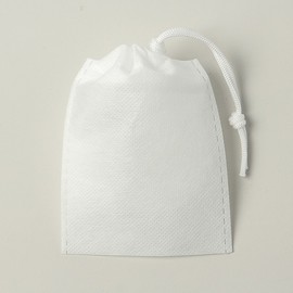 Single Drawstring Non-Woven Pouch 50-Piece Set (9x12cm) (White) 50-piece Set - Black