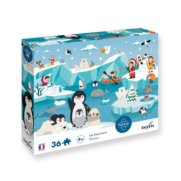 Calypto 3907601 Polar 36 Puzzle with Soft Touch, Children's Puzzle