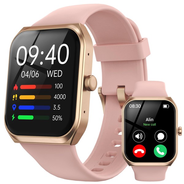 Smart Watch for Women - 1.91" Smartwatches With Answer/Make Calls, 24h Heart Rate Sleep Blood Oxygen Monitor,Step Counter,112+ Sports,IP68 Waterproof,Stress Relief Games Compatible With Android Ios