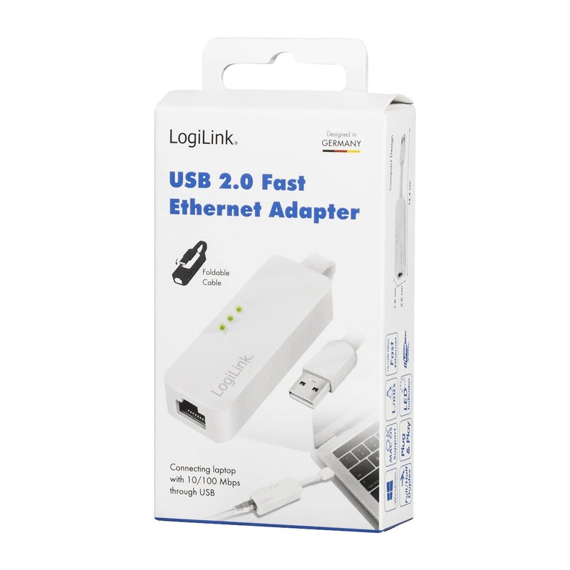 1x UA0144A USB 2.0 to Fast Ethernet Adapter
