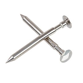 Red Dirt Derby Machined, Polished, Grooved and 2.5 Degree Bent Axles - (2 Axles) for use in Pinewood Derby