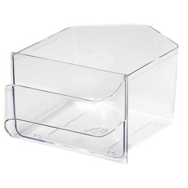 Westmark Einzelne Küchenschütte, Fassungsvermögen: 1 l, Geschwungener Griff, Kunststoff, Venezia, Glasklar, 79252240