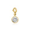 Ross-Simons October/Opal - Round Birthstone Charm in 18kt Gold Over