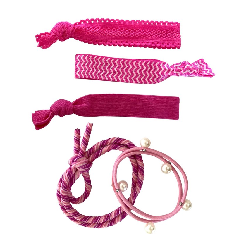 HAARallerliebst 5 x Hair Bobbles Bracelets with Storage Box (Pink