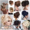 Lativ Messy Hair Bun Tousled Updo Hair Scrunchies Extension With