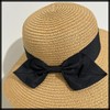 White Fang CZA129 Women's Straw Hat, Large Brim, UV Protection,