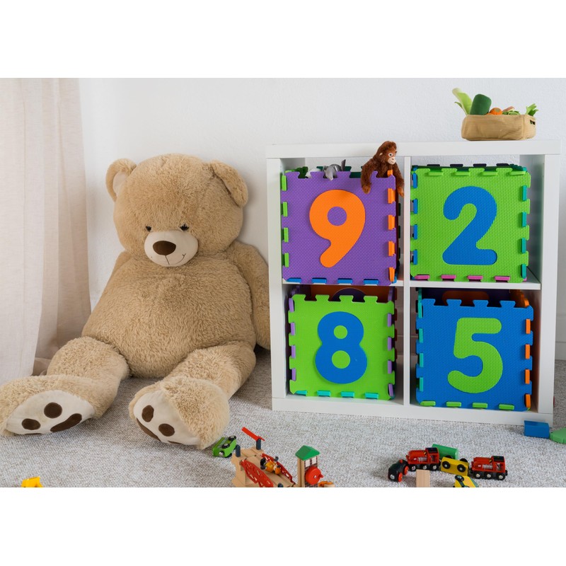Playshoes Soft Number Jigsaw Puzzle Play Mat (Multi-Coloured)