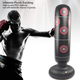 Punch Bag, 160 cm Inflatable Punch Bag, Adults, Youth, Children, Hits, Training Tool, Men, Stand, Kickbox, Punch Bag for Home, Office, Gym